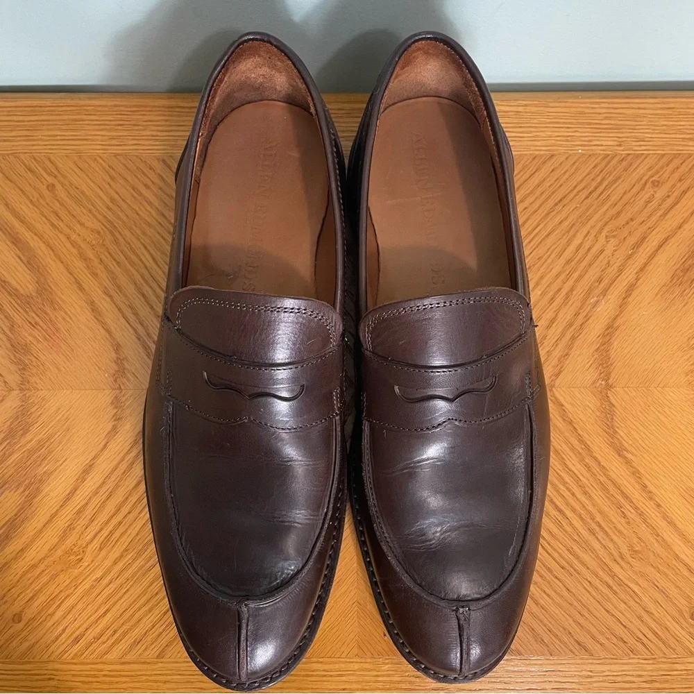 Allen Edmonds Denali Penny Loafers Men Size 9 Chocolate Brown 5780